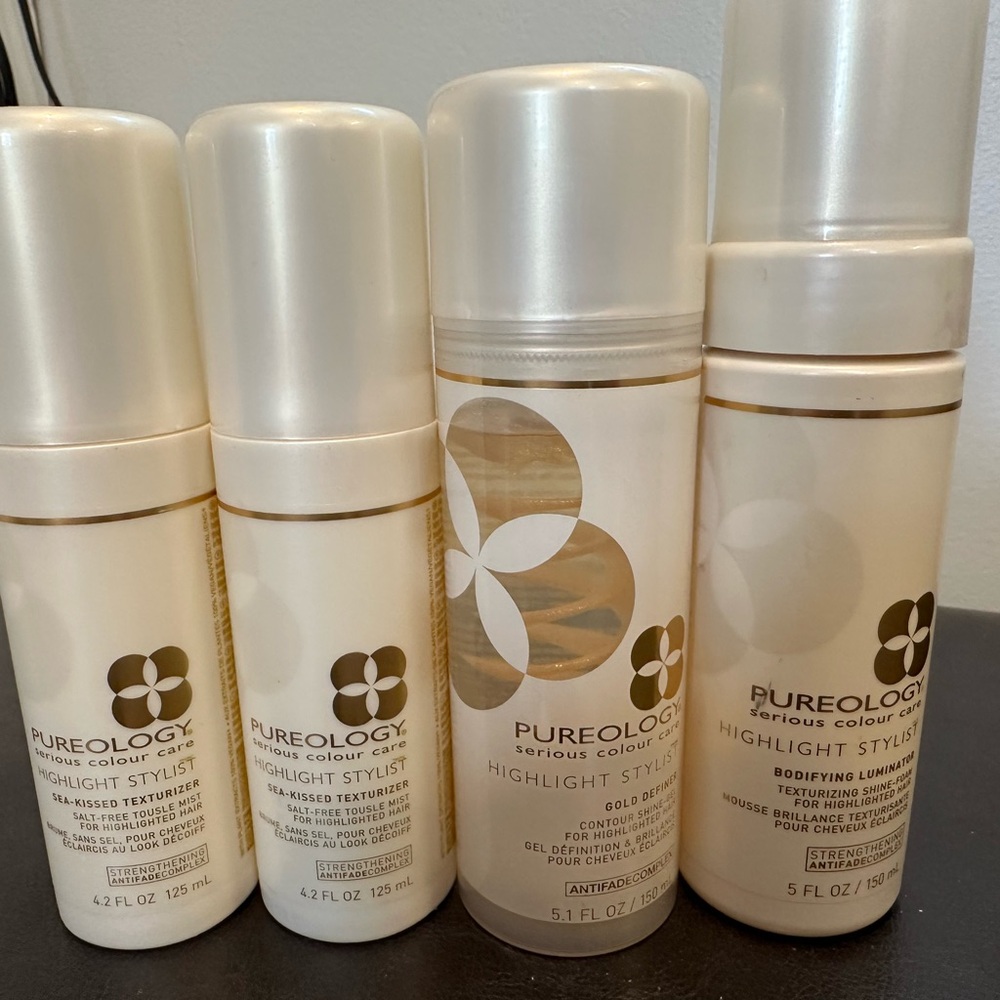 Pureology 4 curly hair products